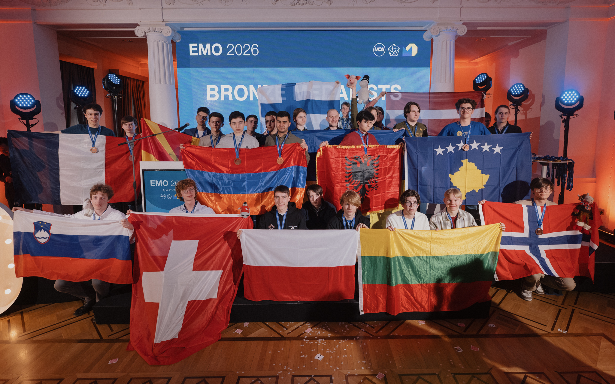 Prejemniki bronastih medalj EMO 2026